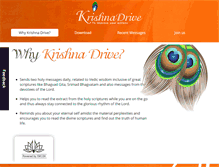 Tablet Screenshot of krishnadrive.com